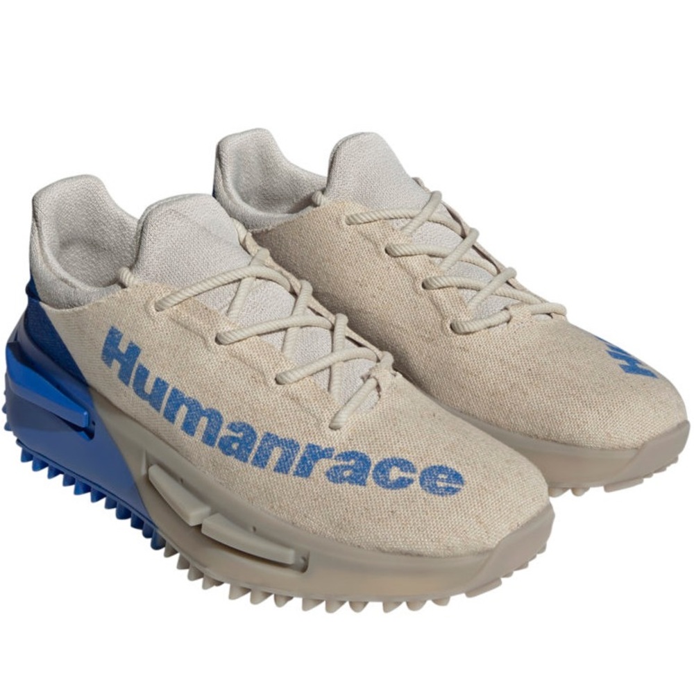 adidas Hu Human Race Pharrell NMD S1 MAHBS "Oatmeal" Blue Size 12 HP2641